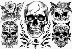 random, anything except skull tattoo idea