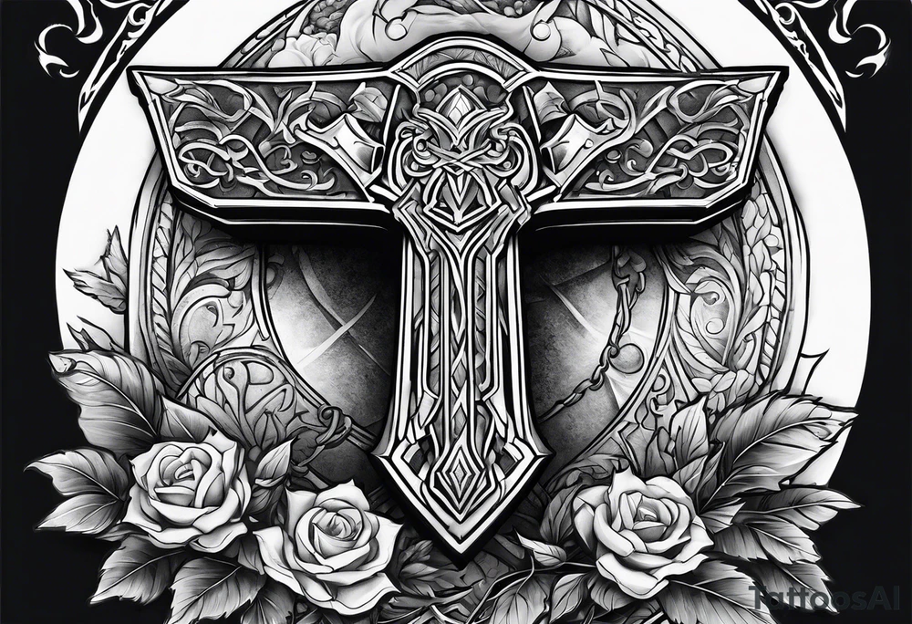 Thors hammer tattoo idea