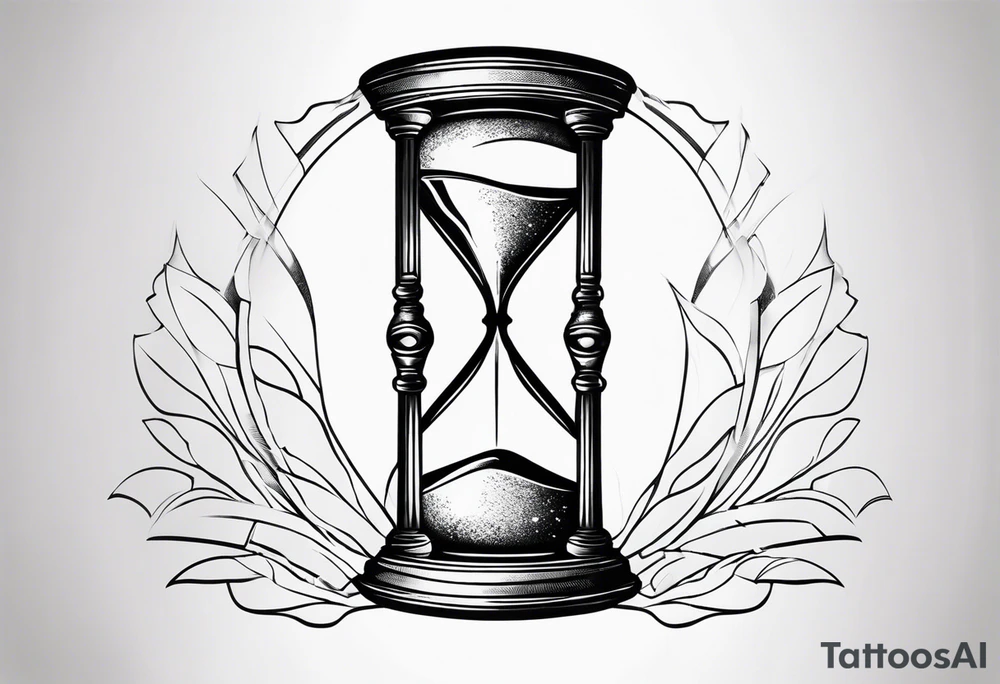 Broken hourglass tattoo idea