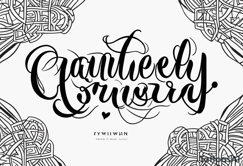 Two words crossing tattoo idea
