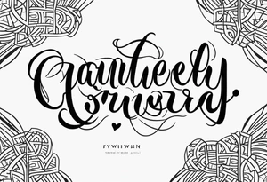 Two words crossing tattoo idea