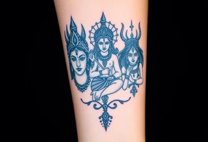Lord Shiva, Godess Kali, Godess Lilith Together tattoo idea