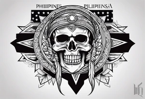 Philippines usa tattoo idea