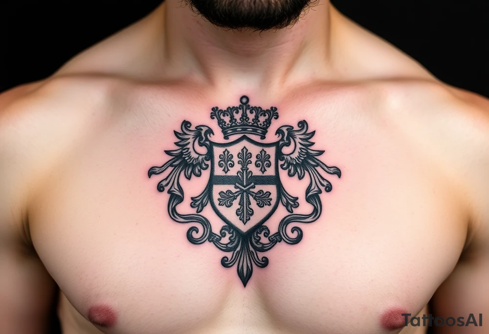 Smith, Irish family crest very intricate tattoo idea
