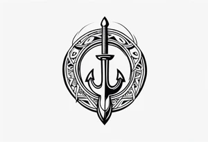 Polynesian fishing hook tattoo tattoo idea