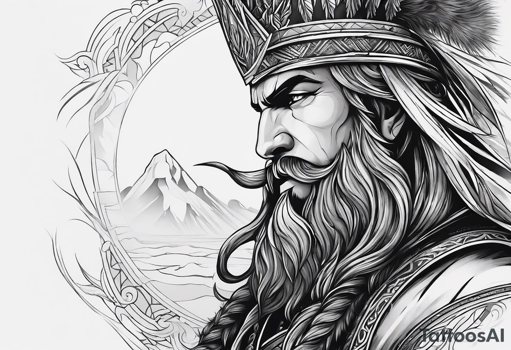 Valhalla mist fog tattoo idea
