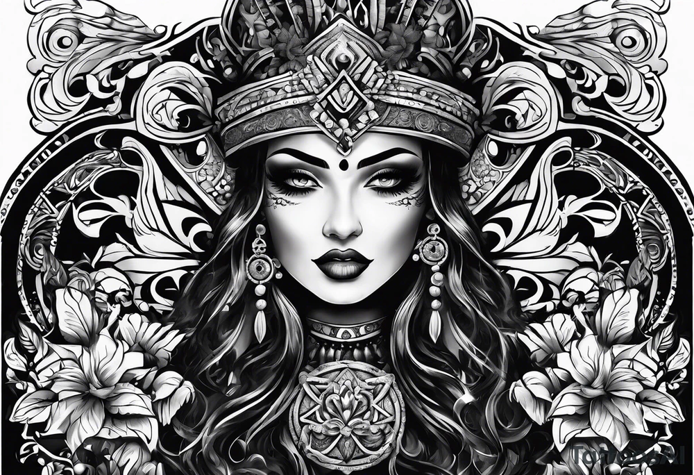 Vodoo vapir tattoo idea