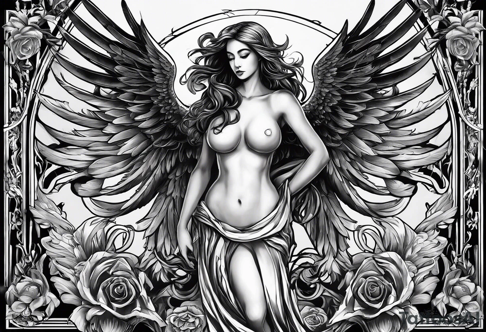 I ought to be thy Adam but I am rather thy fallen angel tattoo idea