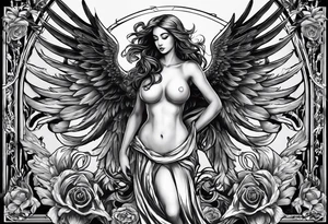 I ought to be thy Adam but I am rather thy fallen angel tattoo idea