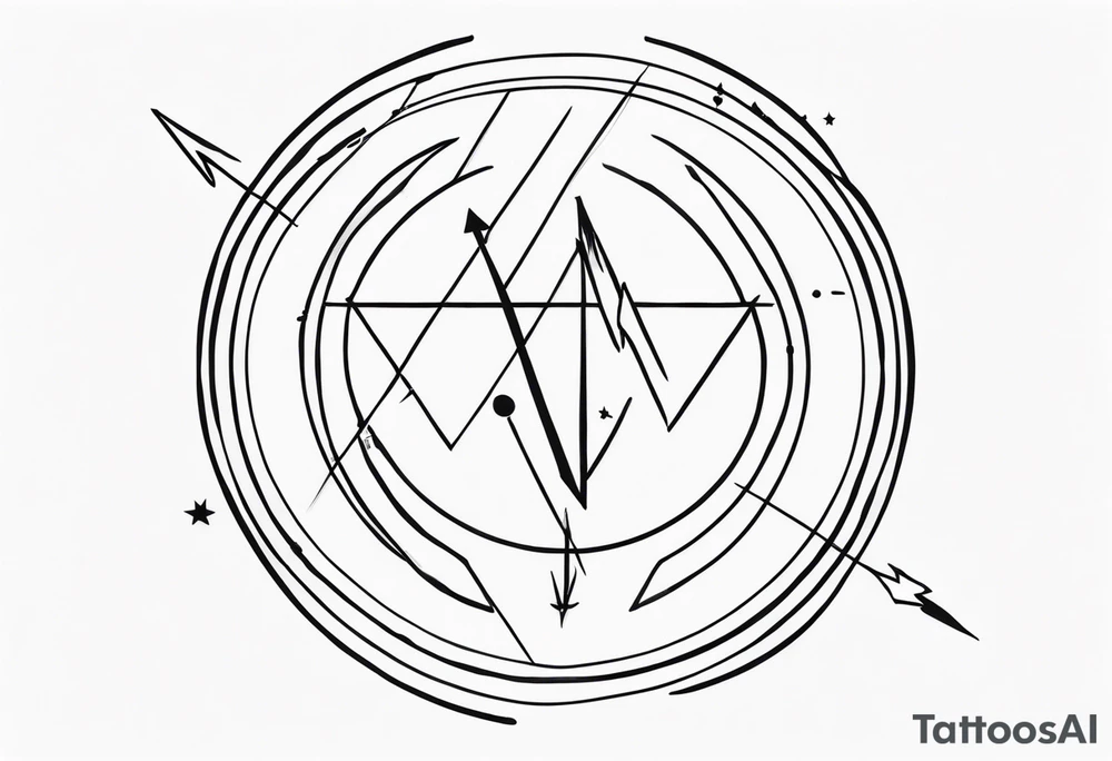 Flash Sagittarius tattoo idea