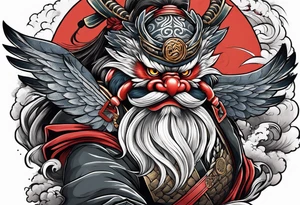 tengu fighting a kyubi tattoo idea