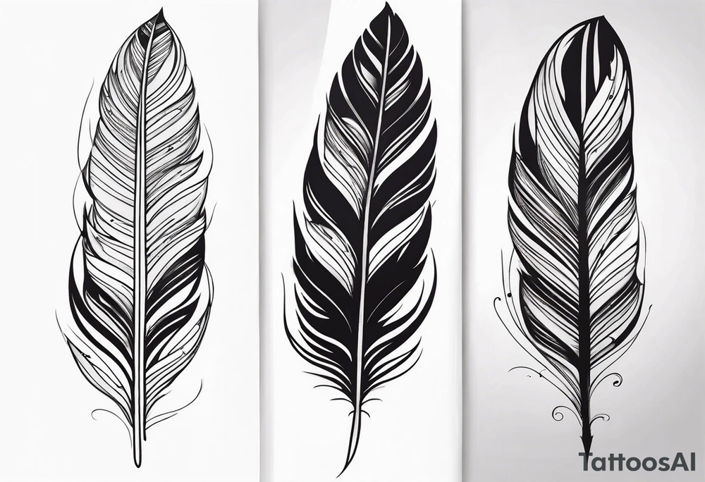 Feather tattoo design tattoo idea