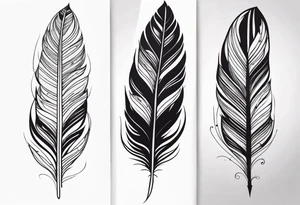 Feather tattoo design tattoo idea