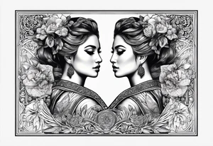 patchwork back tattoos greek tattoo idea