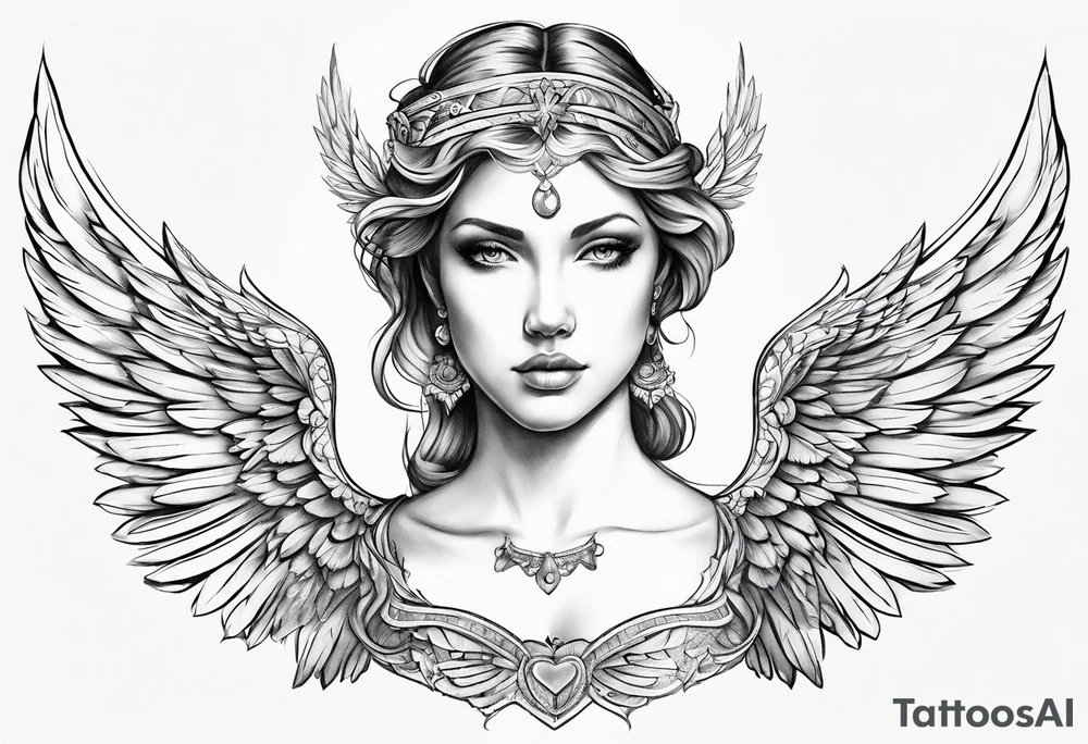 angel tattoo idea