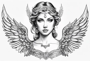 angel tattoo idea