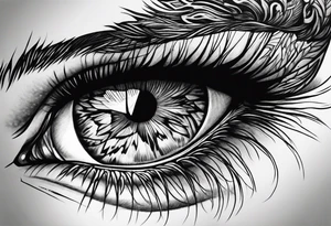 Feline eye tattoo idea