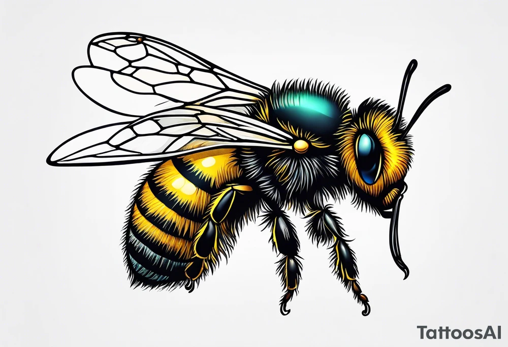 Small bee tattoo idea