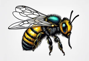 Small bee tattoo idea