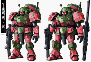 Zaku II tattoo idea