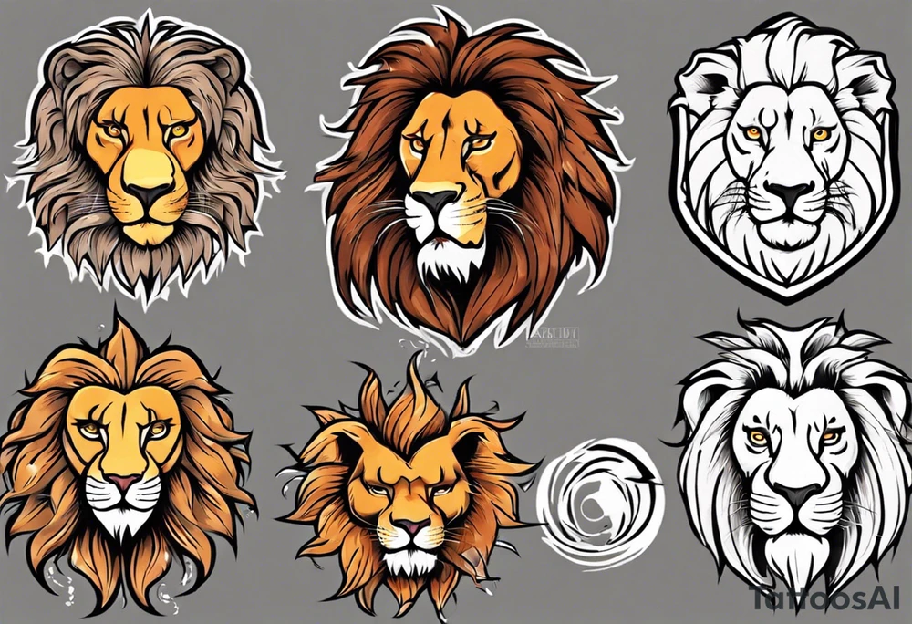 Un lion tattoo idea