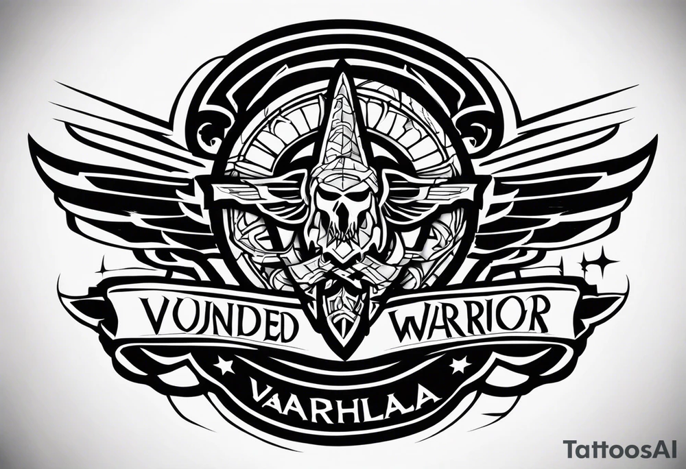 Wounded warrior valhalla tattoo idea