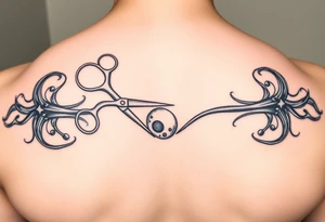 scissors cutting a sperm cell tattoo idea