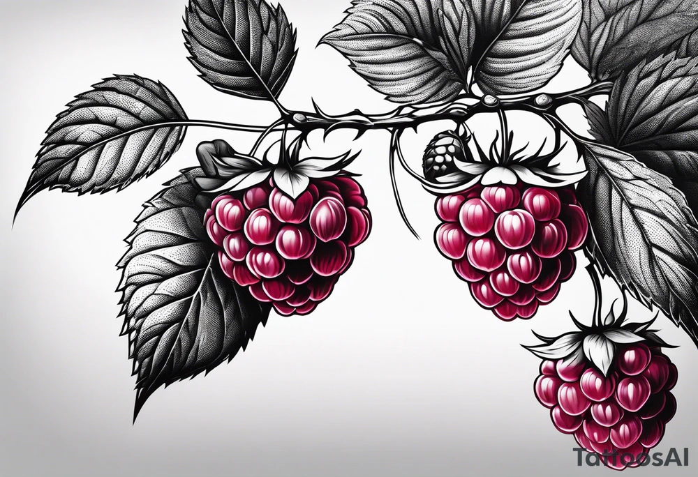 a single long raspberry branch that is growing downwards tattoo idea a single long raspberry branch that is growing downwards tattoo idea