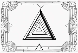 uppercase delta tattoo idea