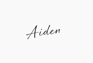 The name Aiden tattoo idea