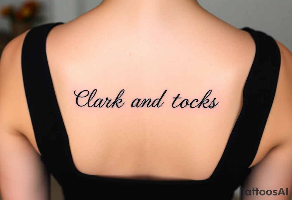 Clark and clocks tattoo idea