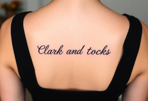 Clark and clocks tattoo idea