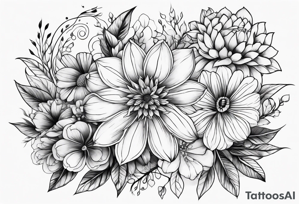 Flowers tattoo idea