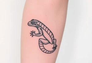 Imaginez le Colisé  une salamandre et un guerrier tattoo idea