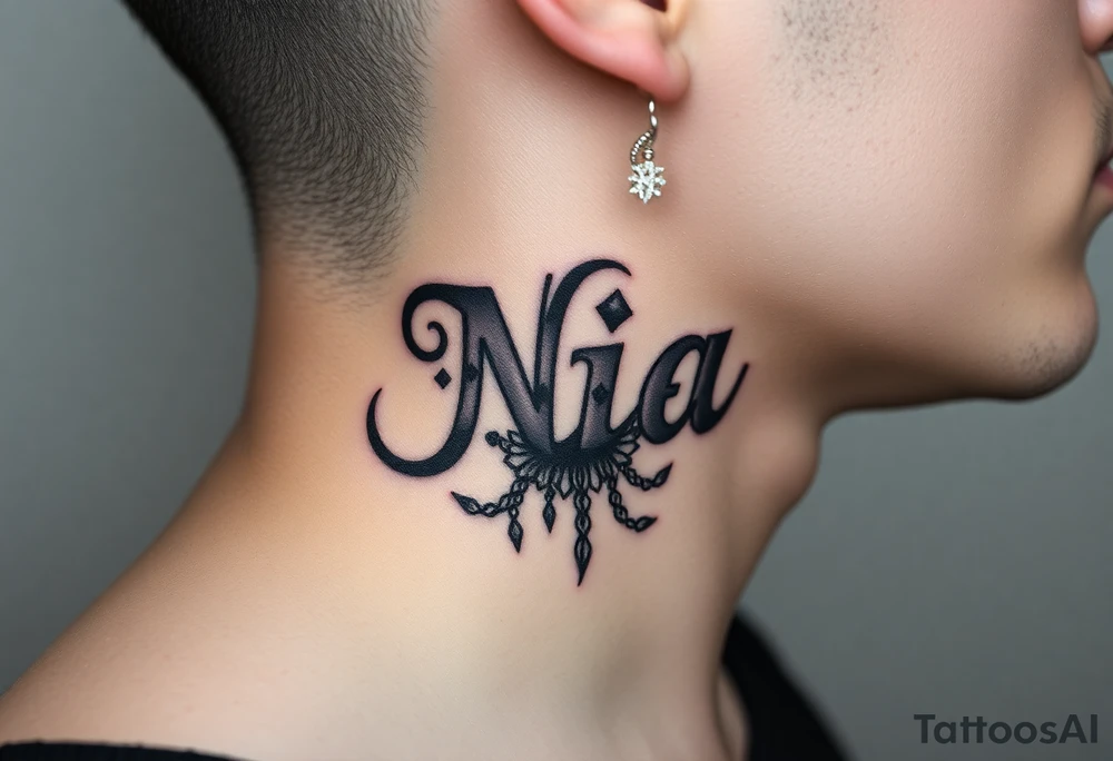 name Nia with dreamweaver tattoo idea