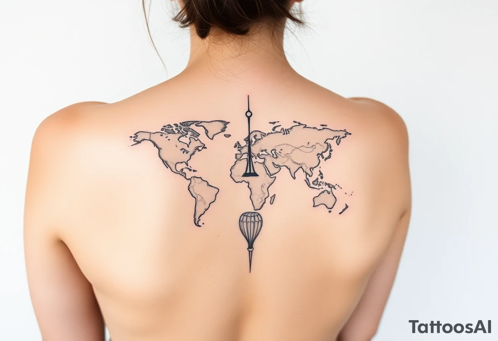 Minimalist tattoo for women who love travel and science, make feminine. For forearm tattoo idea