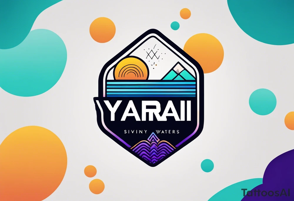 a logo for a bikini brand called Yaraí. Simple logo and unique symbolizing the meaning "lively waters" simpler than that . something that can be drawn but is unique tattoo idea