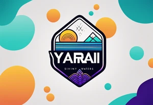 a logo for a bikini brand called Yaraí. Simple logo and unique symbolizing the meaning "lively waters" simpler than that . something that can be drawn but is unique tattoo idea