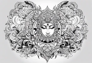 design a tattoo in concept of karma tattoo idea