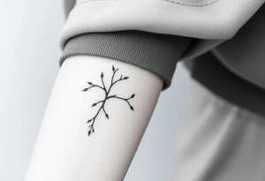 vines with branch off tattoo idea