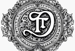Small letter T on ring finger tattoo idea