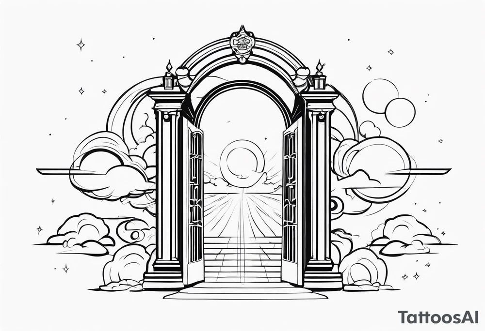 heaven gate vector tattoo idea