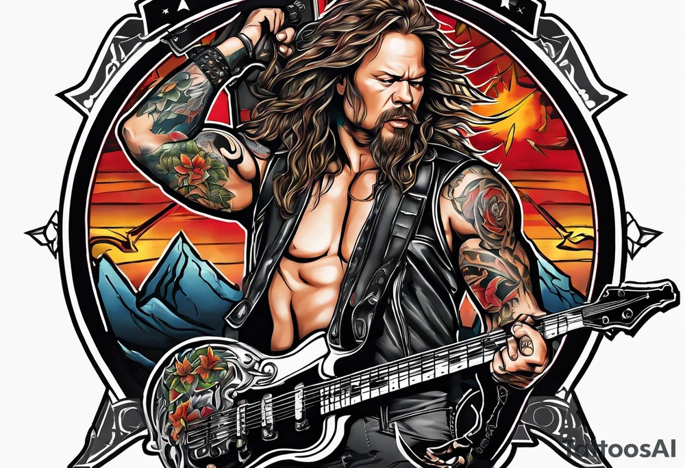 the band metallica tattoo idea