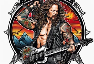 the band metallica tattoo idea