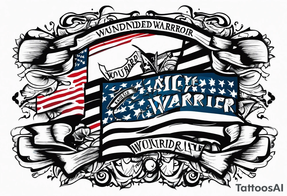 Wounded warrior tattoo idea