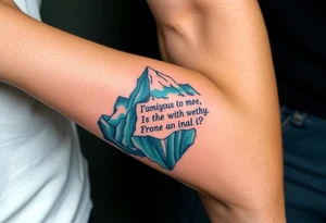 Iceberg, invictus poem, family tattoo idea