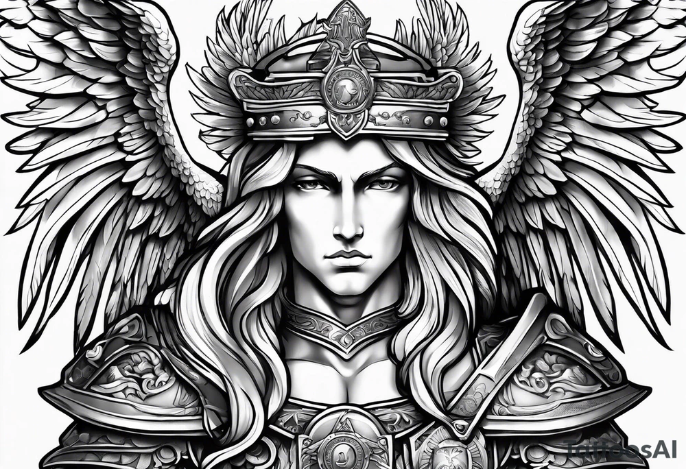 Archangel Saint Michael tattoo idea