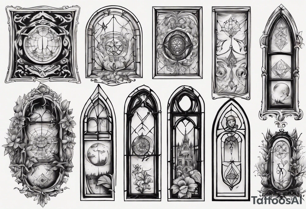 Old window tattoo idea