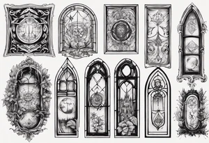 Old window tattoo idea