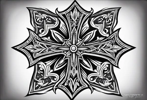 Maltese cross tattoo idea
